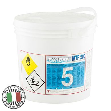 OXIDAN MTF 200 хлор длительного действия 3 в 1 для дезинфекции воды в бассейне,  5 кг