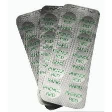 Запасные таблетки Phenol Red для таблеточного тестера, определение уровня рН