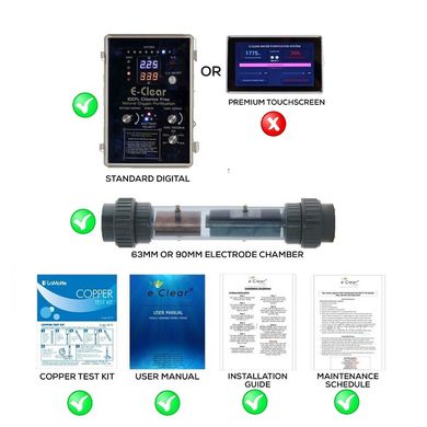 Система E-Clear MK7/CF1-150 для бесхлорной дезинфекции (электроды в одной трубке)