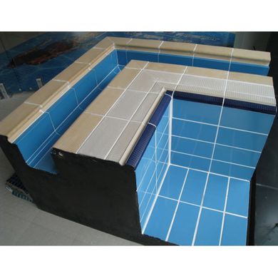 Плитка для бассейна керамическая Aquaviva AV3-1U/YC3-1U (с поручнем и водостоком)