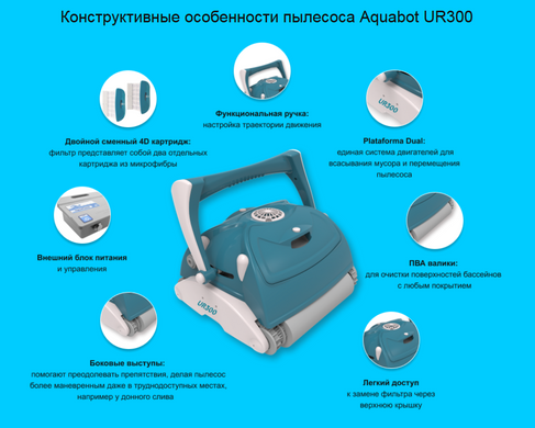 Робот-пылесос для бассейна Aquabot UR300